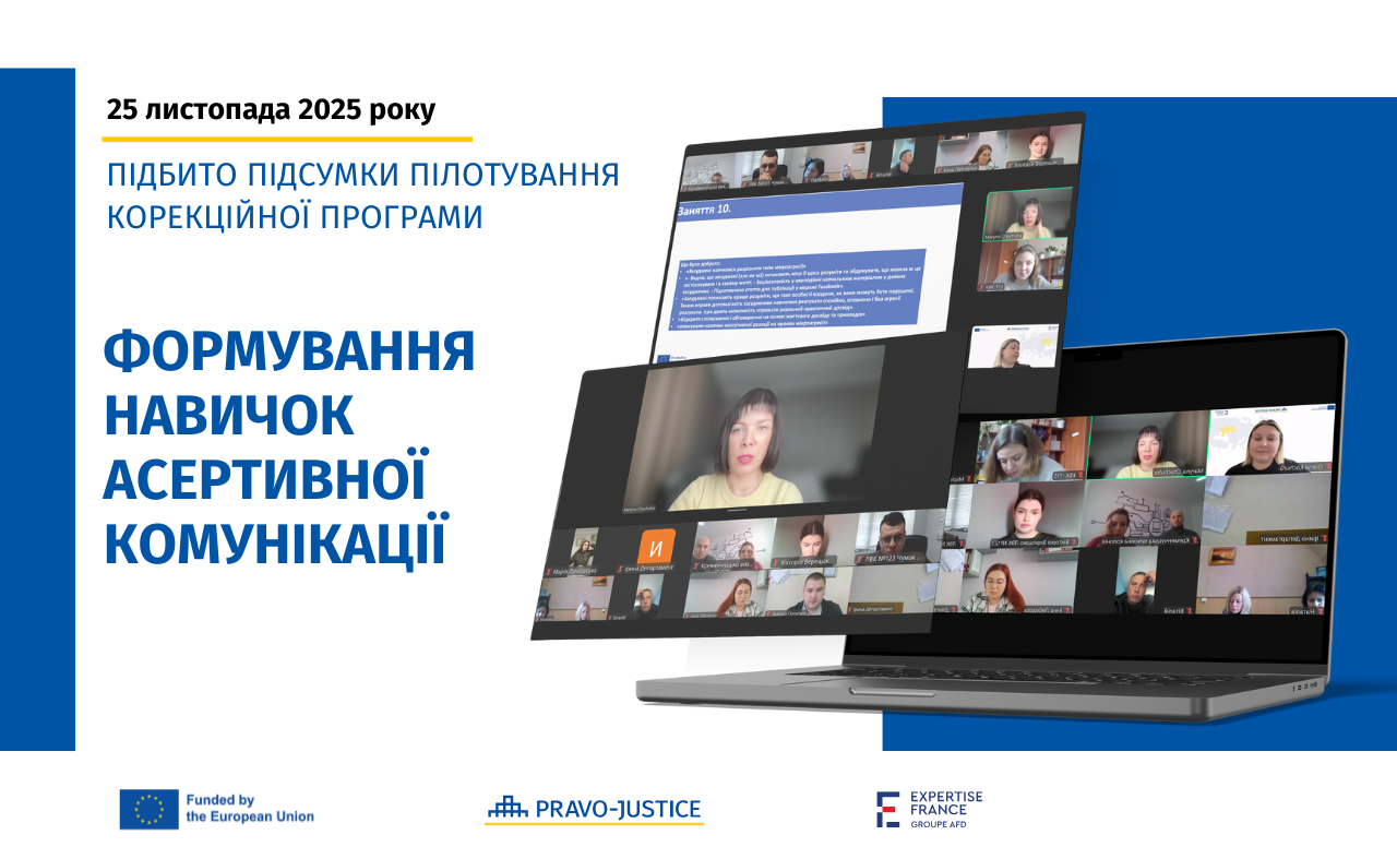 The Correctional Programme for Developing Assertive Communication in Penitentiary Institutions Successfully Piloted